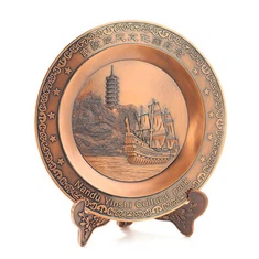 3D-kuparinen muistolautanen, metallinen matkamuistolautanen