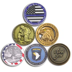 Laserkaiverrus kova emalimetalli räätälöity haastekolikko