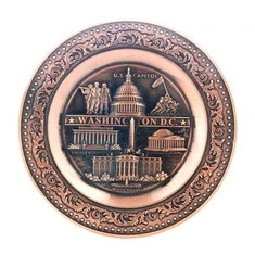 Metallinen Tourist City License Award -matkamuistolautanen